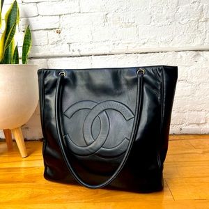 Vintage Chanel Leather Shopper